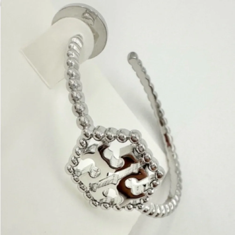 A-1DC-35: TORY BURCH Hoop Earrings, NWOT